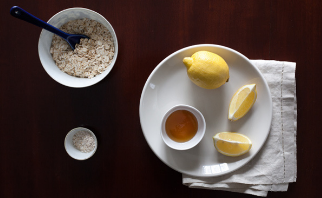Lemon Oats skin care home remedies